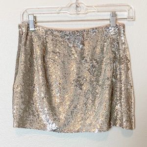 Haute Hippie Sequin Mini Skirt XS